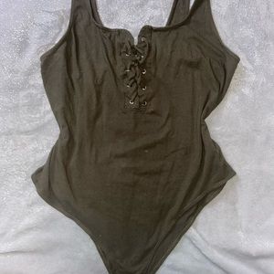 Lace Up Bodysuit